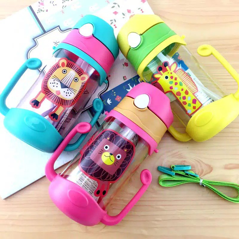 TERBARU!!! BOTOL MINUM BAYI / BOTOL SUSU / BOTOL ANAK MOTIF LUCU UKURAN 380 ML