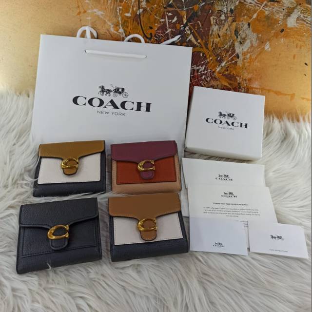 COCOK BUAT KADO DOMPET COACH TABBY WALLET FULLSET