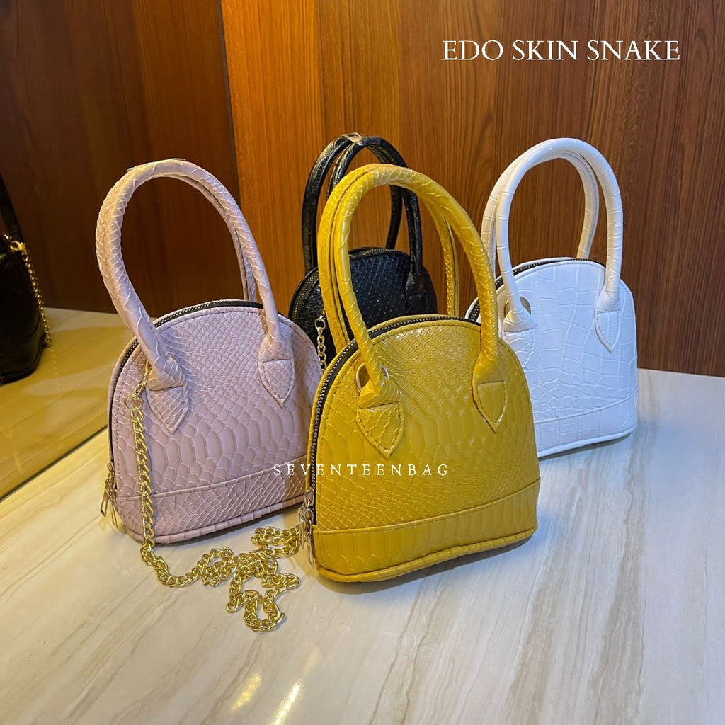 EDO SKIN SNAKE l TAS SELEMPANG WANITA - SEVENTEENBAGS SVN17275