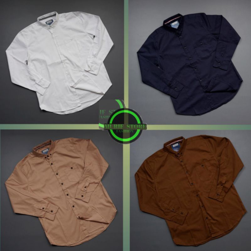 Murif_Store Kemeja Polos Lengan Panjang F2D Distro Brand Original Kemeja Pria