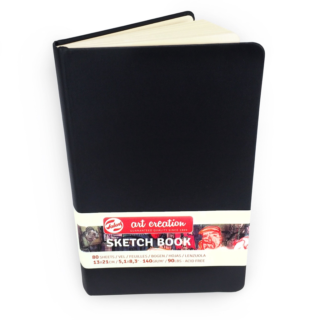 Talens Art Creation Hardback Sketchbook Black 140gsm