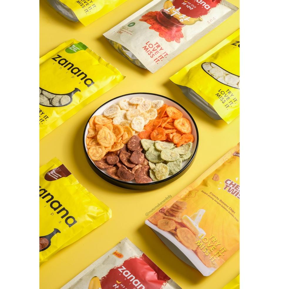 

SIAP KIRIM 9035 Zanana Chips Brown Chocolate - Keripik Pisang Bumbu Tebal dan Renyah ボ