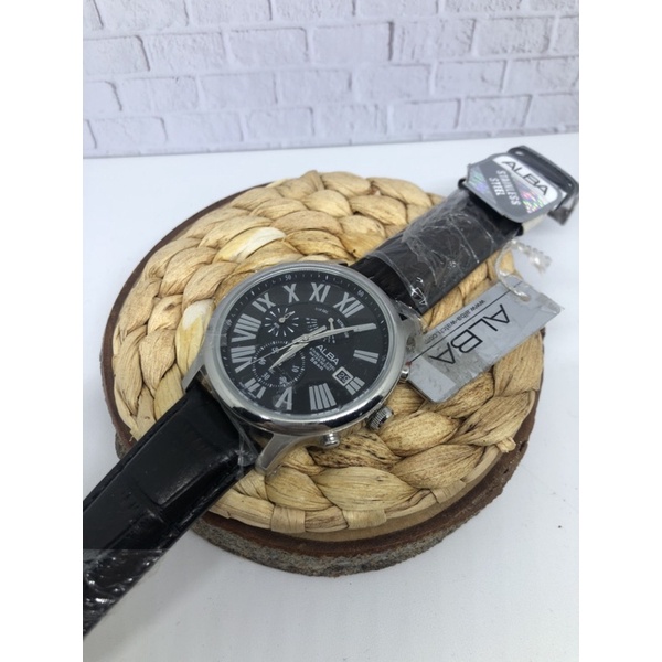 Jam Tangan Pria Alba Quartz kulitS6019 Original garansi resmi alba