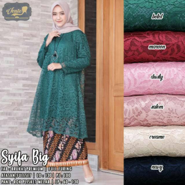 Stelan baju wanita. Stelan kebaya broklat jumbo LD 130