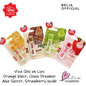 ❤ BELIA ❤ Viva Chic on Lips Lip Balm Pelembab bibir Moisture Jojoba Oil, Aloe UV Filter Vit E 4.2g