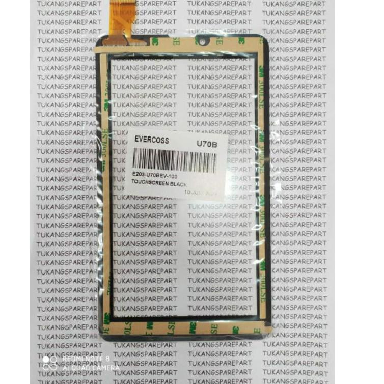touchscreen evercoss U70B win tab original black layar sentuh u70b ◦ PSA.325351