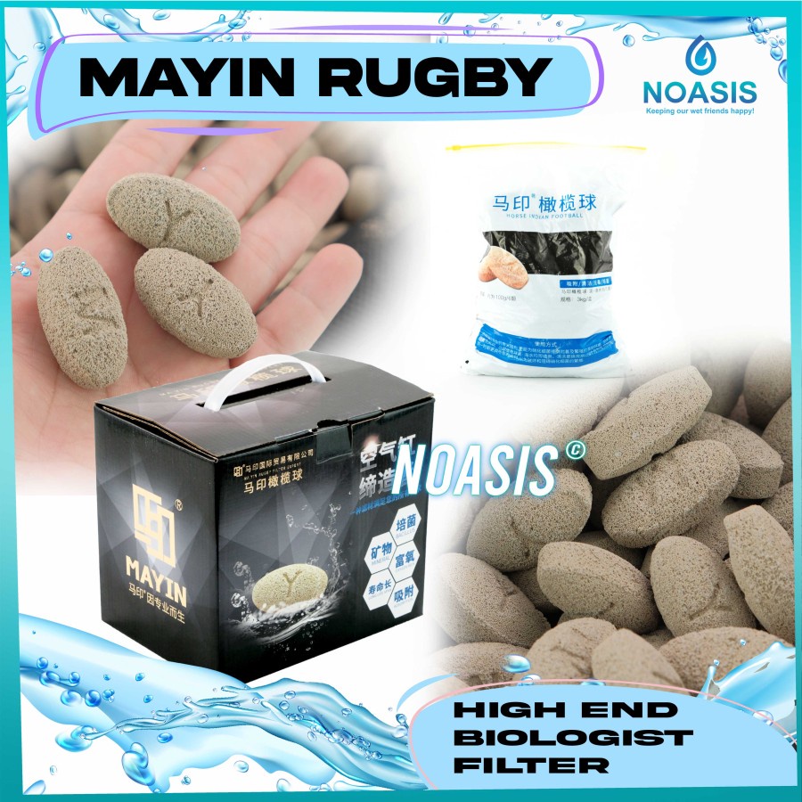 MAYIN INTERNATIONAL RUGBY MEDIA FILTER BIOLOGIS RUMAH BAKTERI 200 GRM