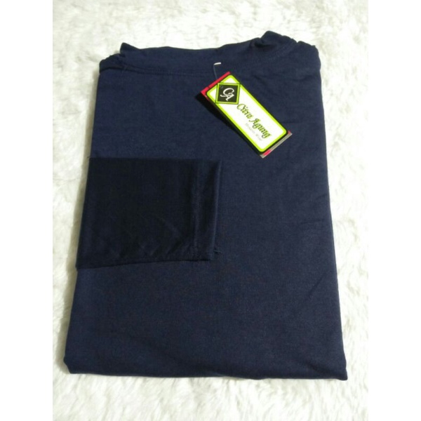 MAIRA_OFFICIALSTORE (BISA COD) Inner Dress Lengan Panjang Manset Gamis-Navy