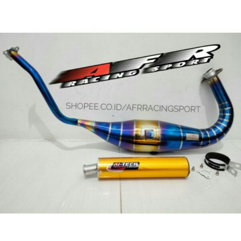 knalpot ninja R RR SS aitech bluemoon cobra silincer aluminium
