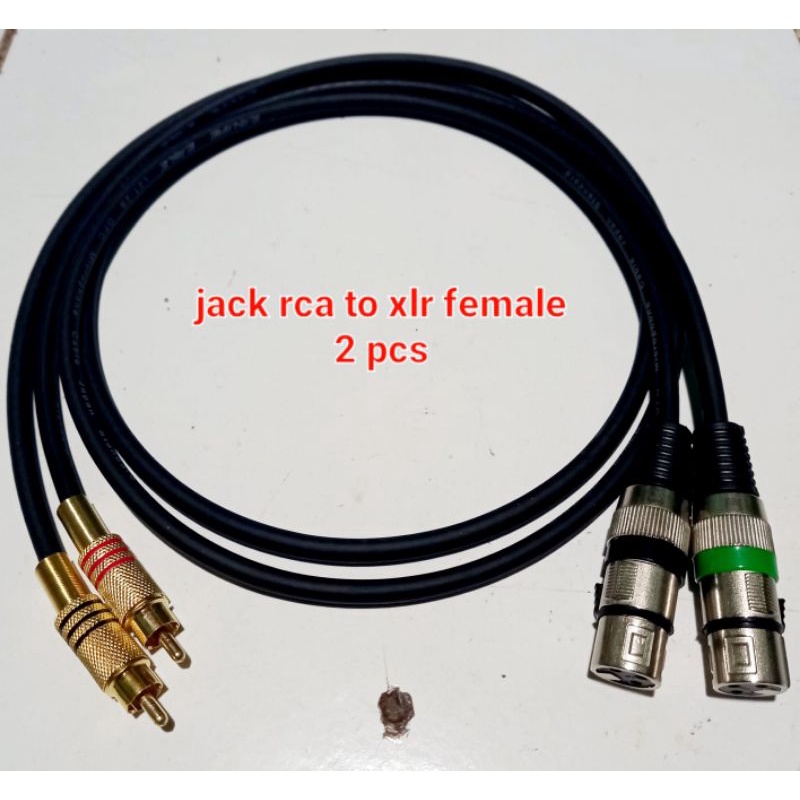 Jack xlr female to rca