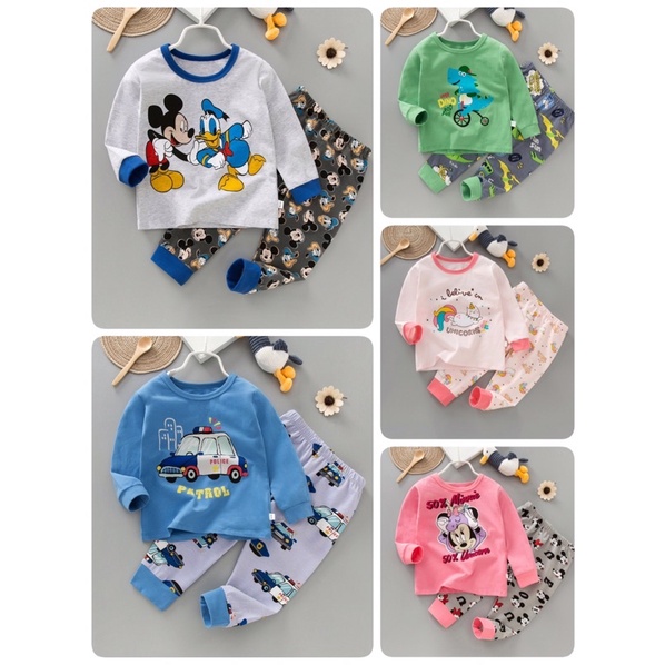 PP Fit Piyama Anak / Baju tidur anak / Baju Anak import