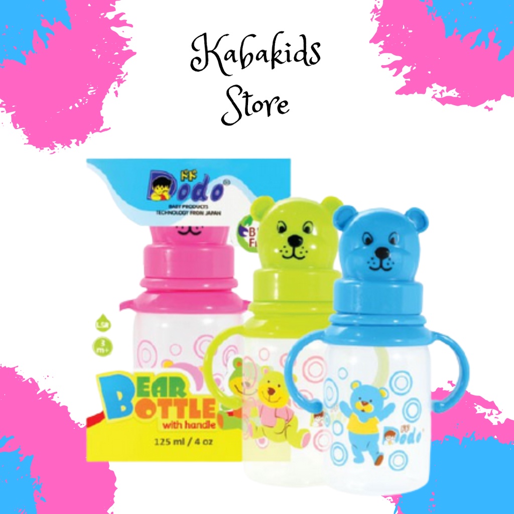 Dodo Botol susu PP Bear With Handle 125 ml