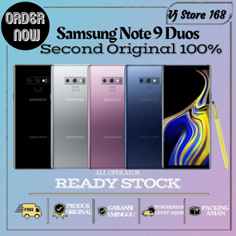 Samsung Galaxy Note 9 Dual Sim Bekas Original 100% Mulus Likenew Full Set