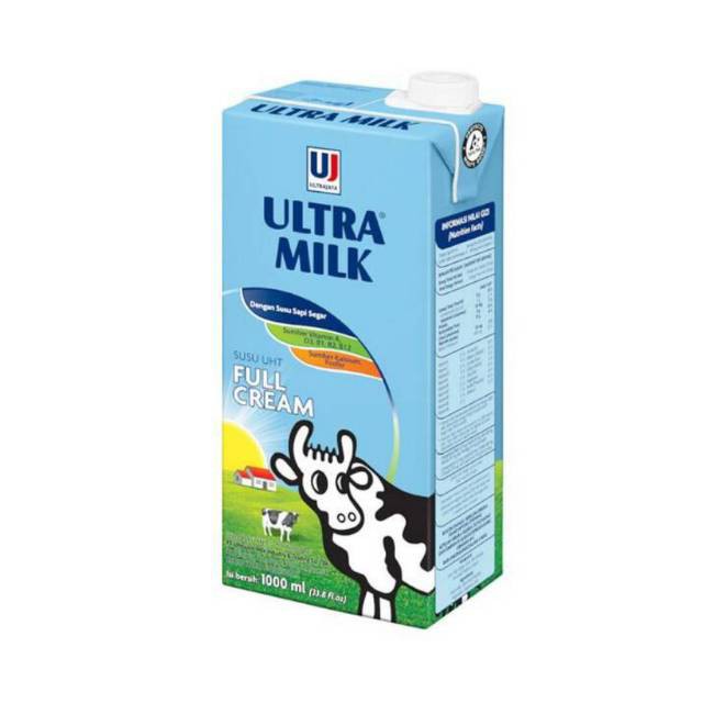 Ultra Milk Plain Full Cream 1000ml Shopee Indonesia