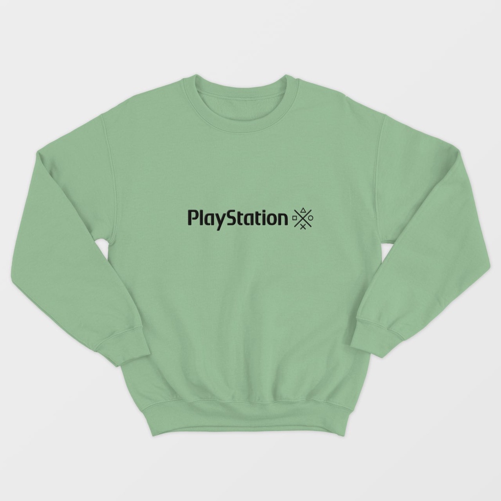 PS BORDIR CREWNECK SWEATER WANITA PRIA GAMING SIZE M - XXL -  CREWNECK UNISEX TEBAL PREMIUM