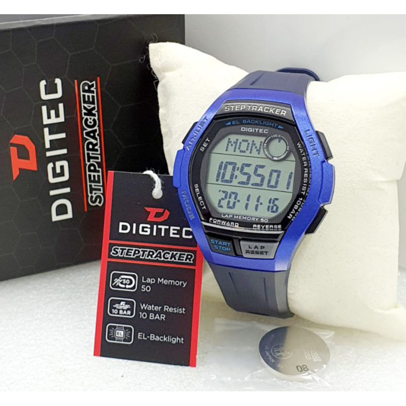 Jam Tangan Pria Digitec Original Digital Tracker Garansi 1 Tahun