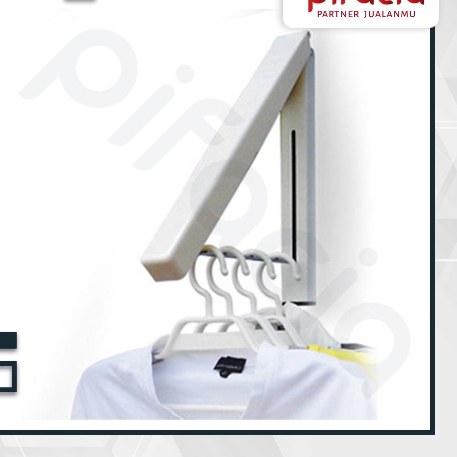 Gantungan Baju Besi Bisa Di Lipat Segitiga Gantungan Baju Indoor Menempel