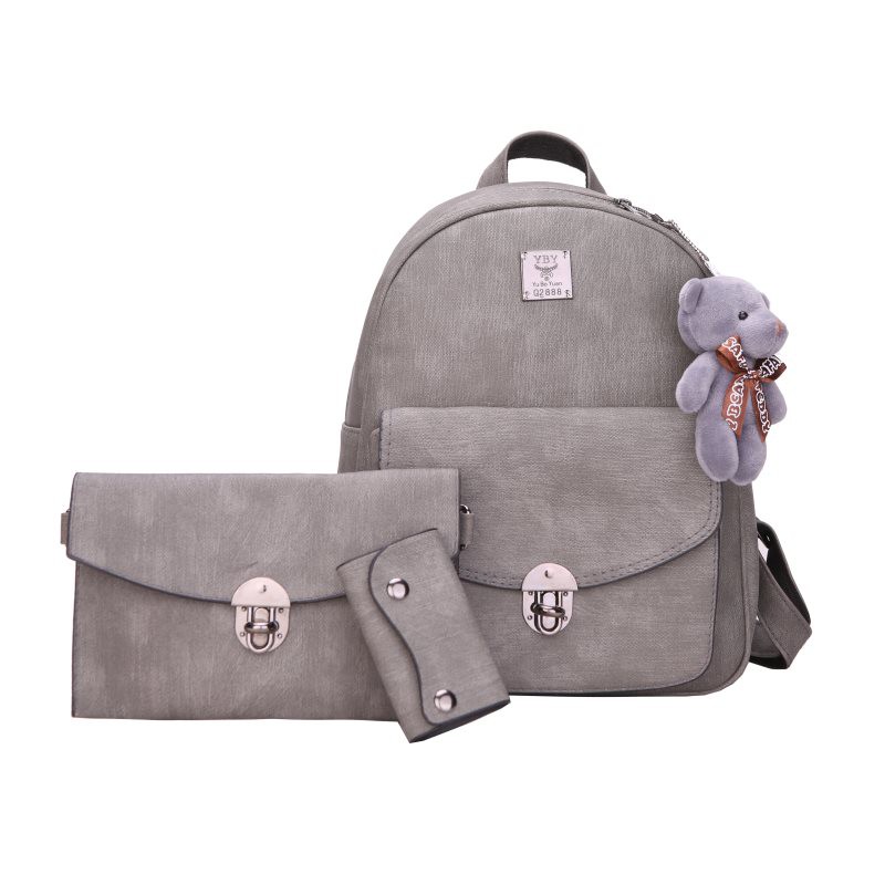 tas punggung fashion import wanita batam bahan PU 3 in 1