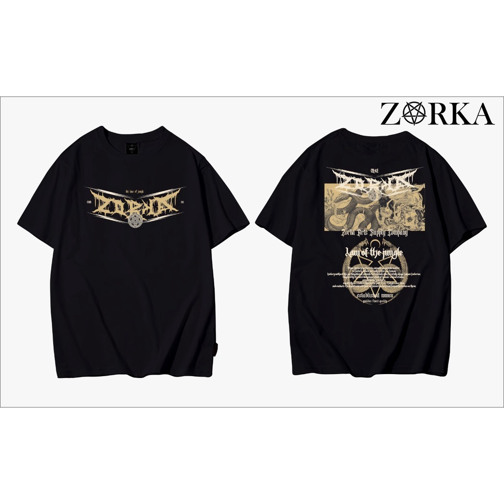 KAOS DISTRO PRIA ZORKA II BAJU COWOK KEREN II TSHIRT KEKINIAN TERBARU BAND METAL