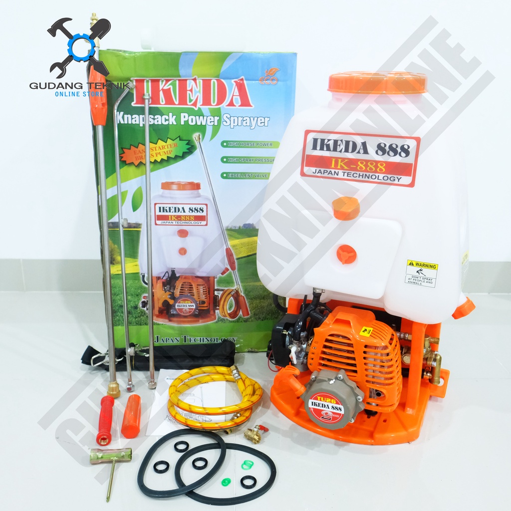 Mesin Sprayer Semprot Hama 20L 2Tak IKEDA IK888 / Engine Sprayer Semprotan Hama 20 Liter 2T IKEDA IK 888