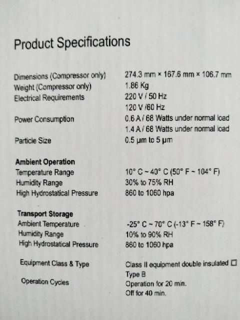 Nebulizer ABN Compamist 1 / nebu abn / compamist 1 / nebulizer abn / alat uap / inhalasi