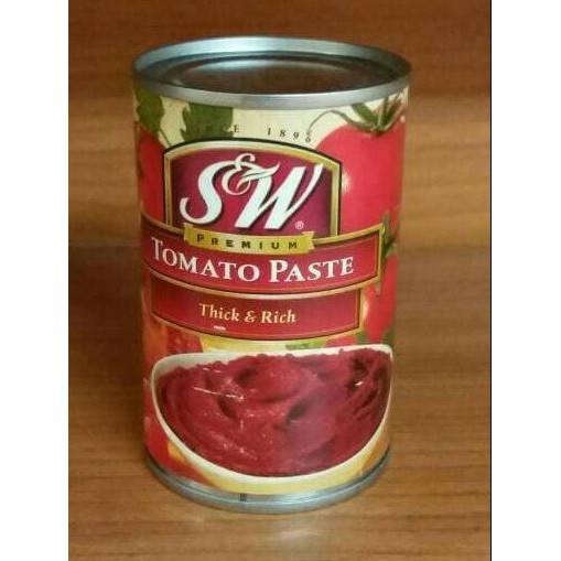 S&amp;W Tomato Paste 170gr / SW Pasta Tomat Halus Kalengan Thick &amp; Rich