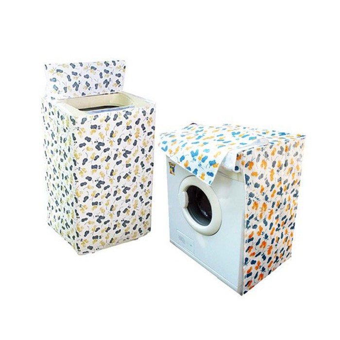 Cover Mesin Cuci Pelindung Mesin Cuci Bahan Plastik PEVA Dekorasi-7