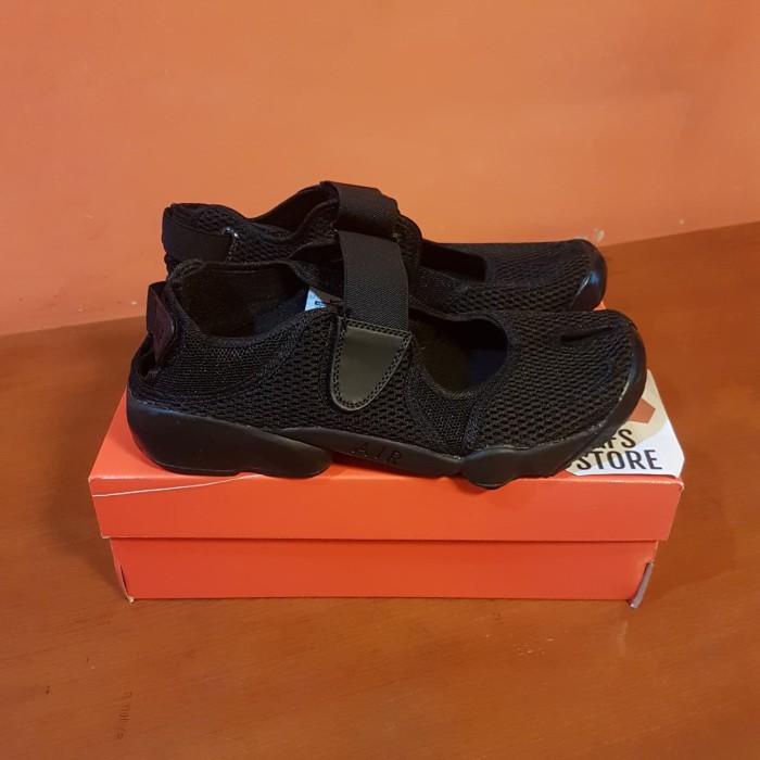 Sepatu Nike Air Rift Triple Black Premium Original / Sandal Nike