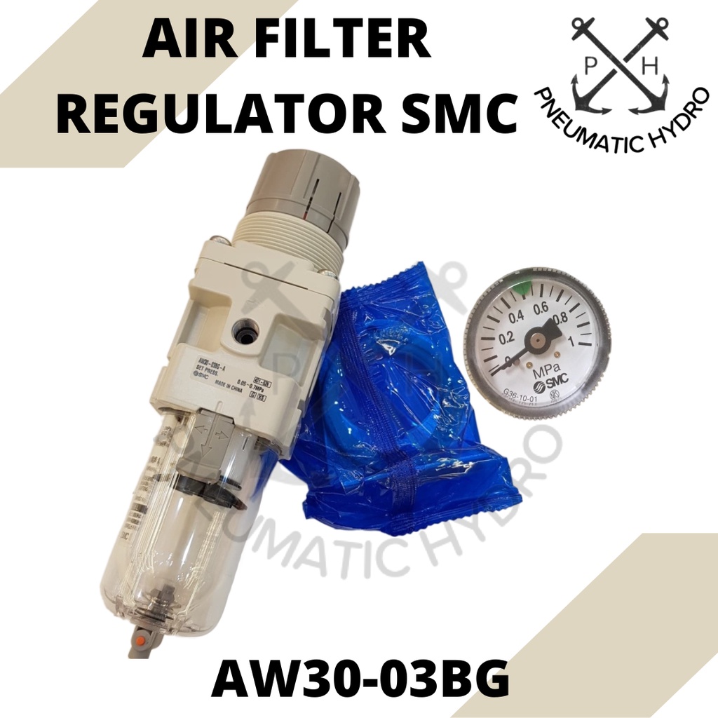 Jual Air Filter Regulator SMC AW30-03BG | Shopee Indonesia