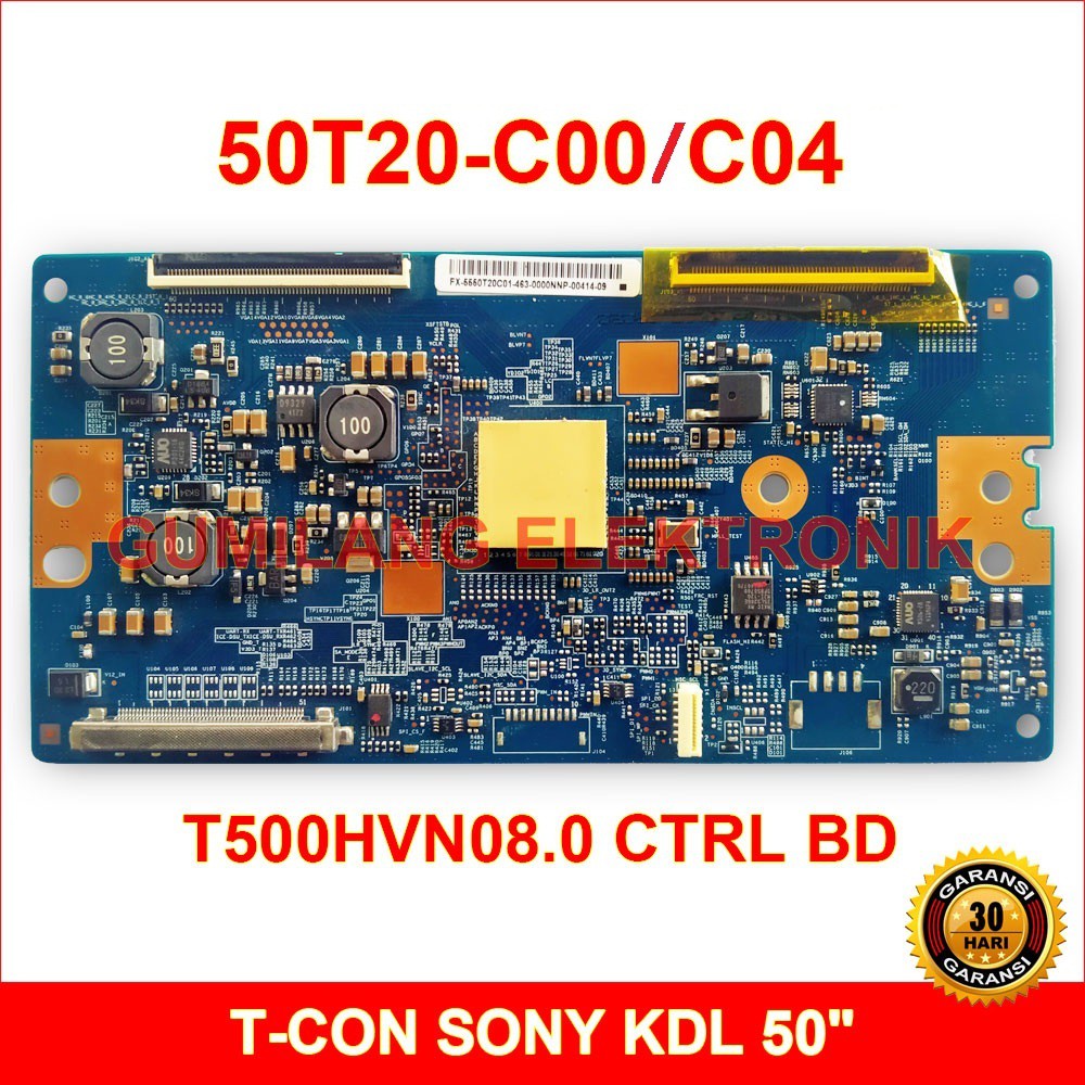 T-Con Tv Sony KDL-50W800B - Tcon Board Tv Led 50 inch - T500HVN08.0 CTRL BD - 50T20-C00 - 50T20-C04