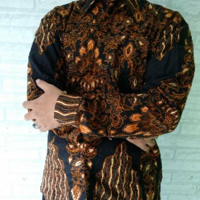 kemeja batik pria lengan panjang