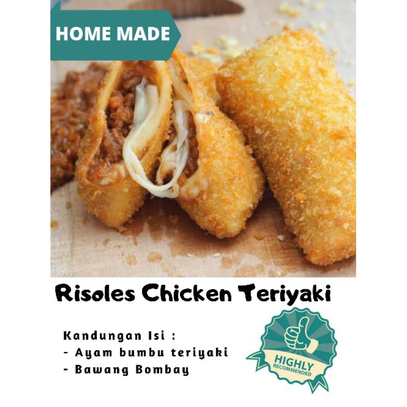 

FROZEN Risoles Chicken Teriyaki (1 Pack isi 10pcs) HOMEMADE