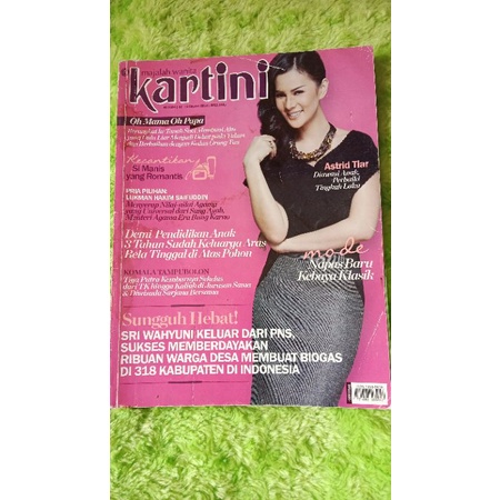 MAJALAH KARTINI EDISI OKTOBER 2014 COVER ASTRID TIAR