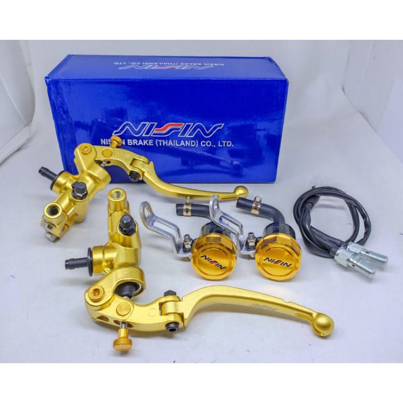Master Rem Variasi 2 Tabung Plus Switch Rem Kiri Kanan Motor Nmax, PCX, ADV,Ninja,MX king,KLX,RX kin