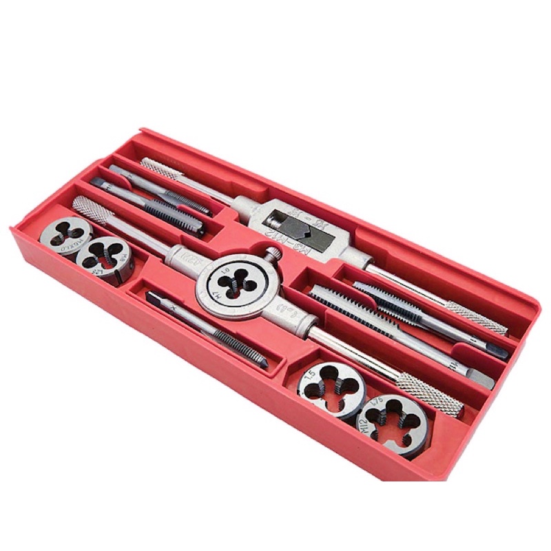 HAND TAP AND DIE SET 12PCS ALAT SNAI DRAT ULIR SNEI MUR BAUT