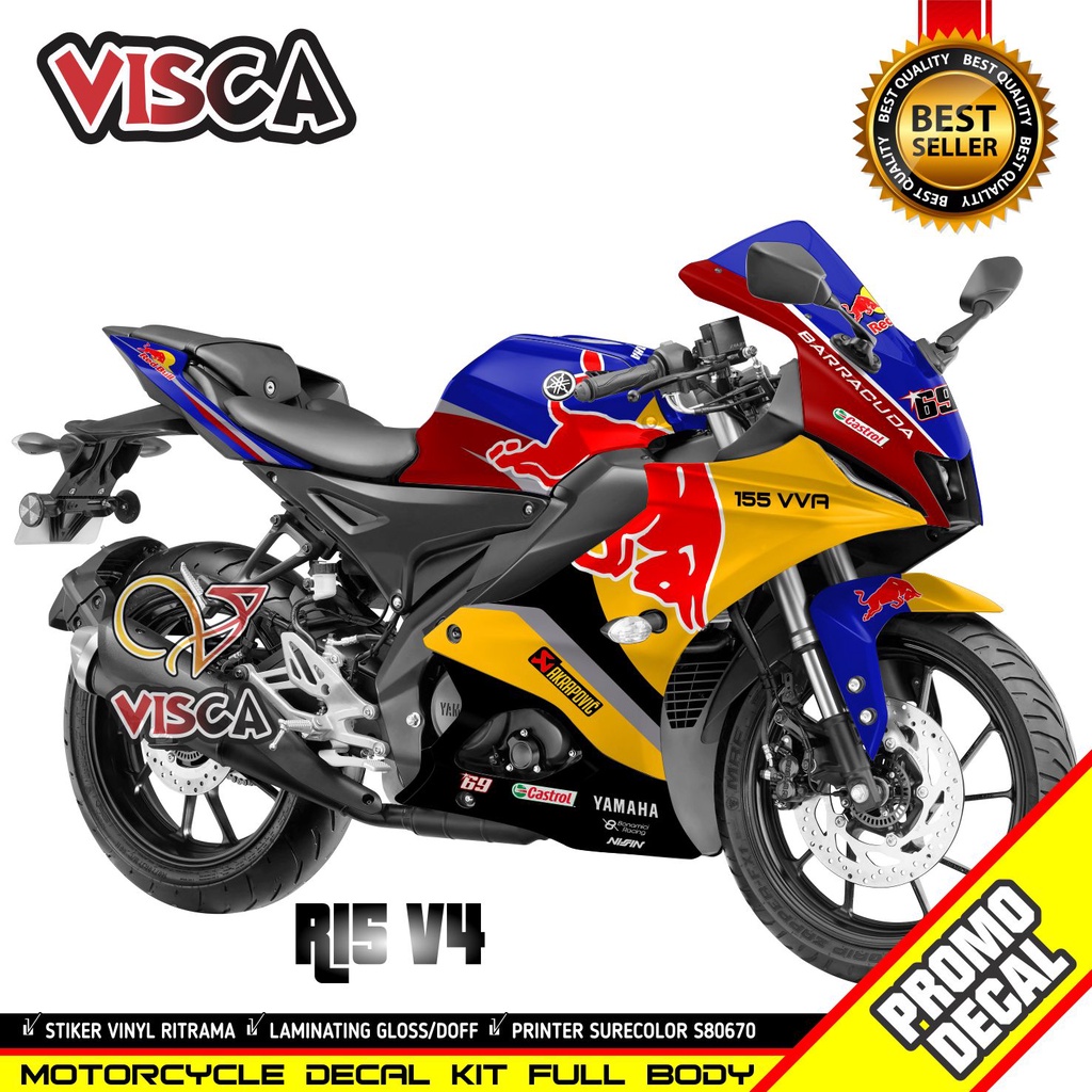 Stiker r15 v4 Decal R15 V4 Stiker Full Body R15 V4 Striping R15 V4 decal r15 v4 full body Redbull
