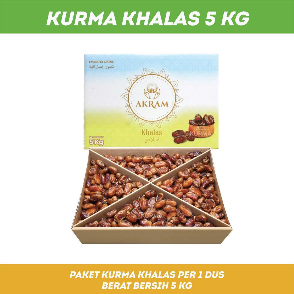 KURMA KHALAS PREMIUM 5 KG OLEH OLEH HAJI UMROH KURMA MURAH KURMA KERING