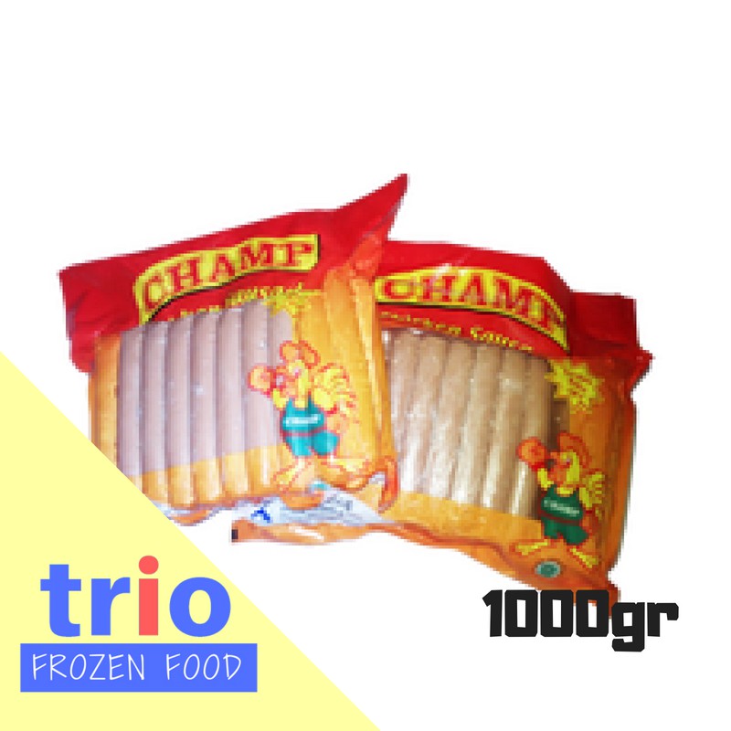 

Champ Chicken Sausage / sosis ayam 1kg 40pcs