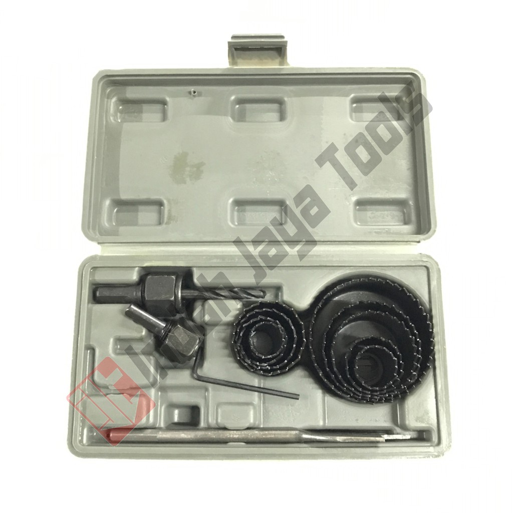 BISON Hole Saw Kit 13 Pcs - Holesaw Set Mata Bor Pelubang ...