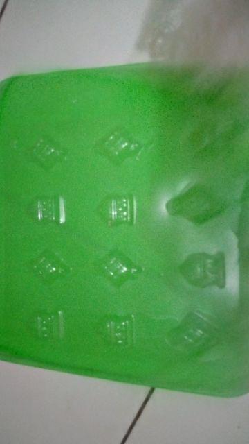 Cetakan Coklat Puding Mika  Tema Lebaran Ketupat Masjid Anak Sholeh Kubah Beduq