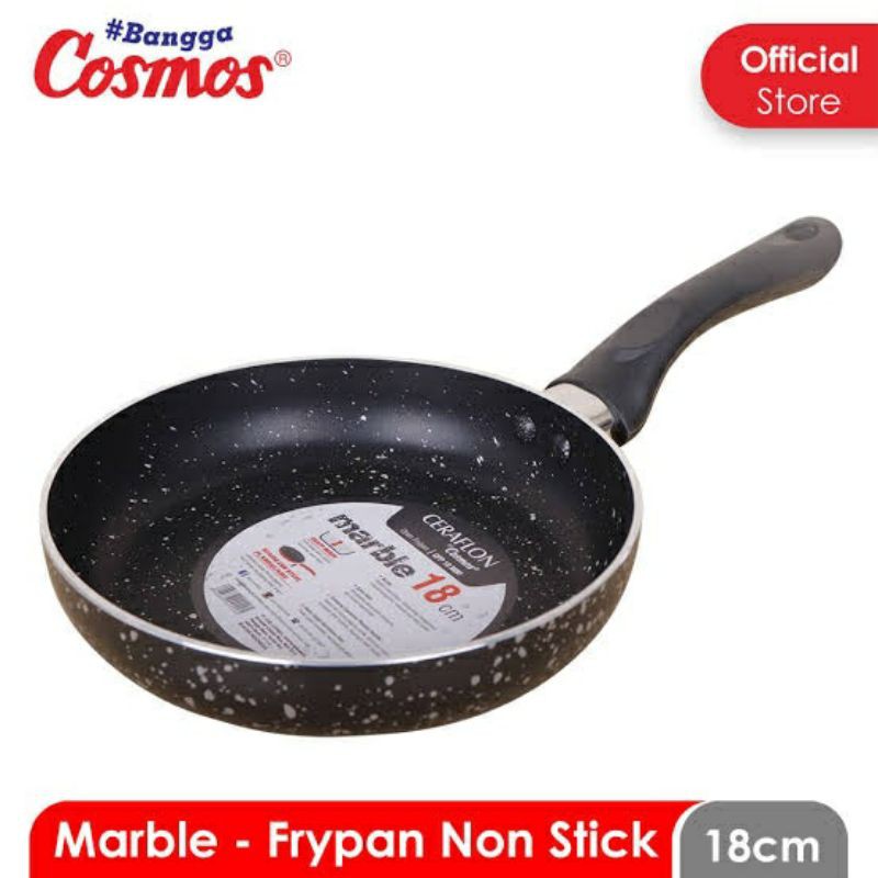 Cosmos CFP 18 MBF FryPan Marble 18Cm . Tahan Lama Awet