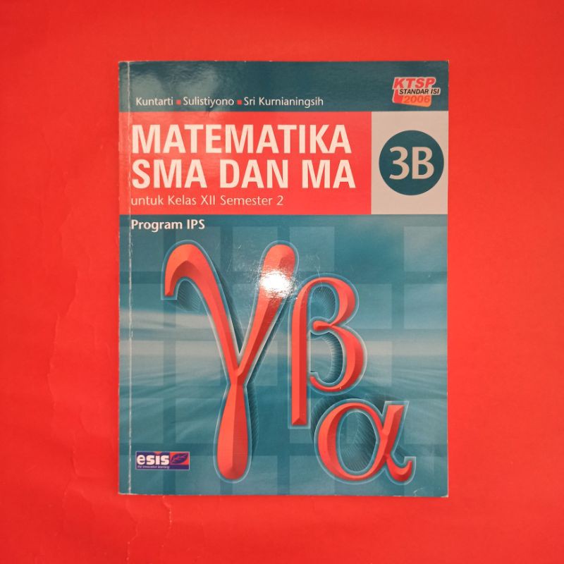 buku pelajaran matematika SMA kelas 3B IPS esis KTSP