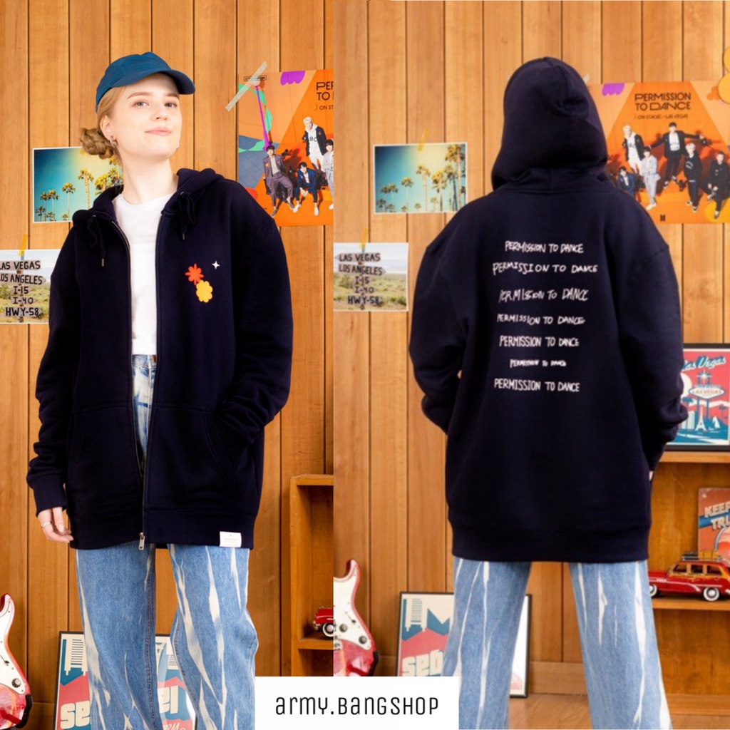 Jaket Zipper BTS Permission to Dance Las Vegas Kpop