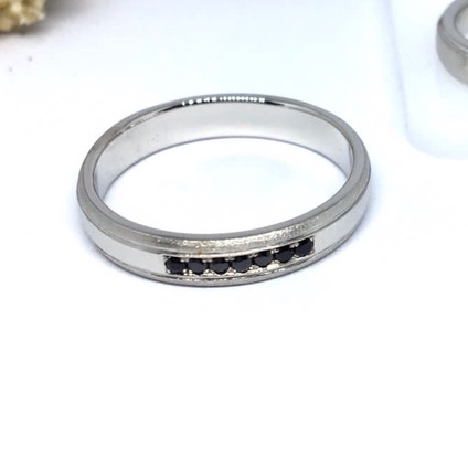 Cincin Kawin Bitung Platinum Kadar 10% - Bebas Request Model Cincin By Mataram Jewellery