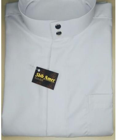 SALEJubah Putih / Gamis Putih Anak Laki Laki. Putih Polos Kerah Tegak Thobe|RA6