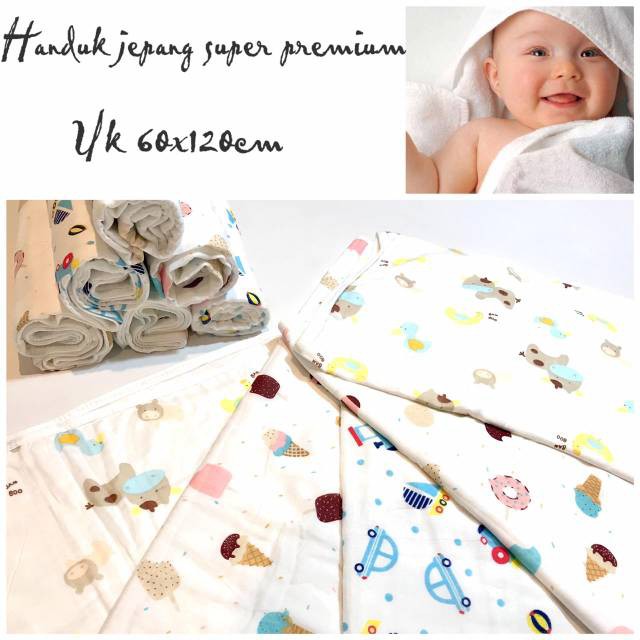 Handuk Bayi Jepang 60x110 Original Jepang  Handuk Bayi Jepang japan towel Handuk Karakter Lucu bayi