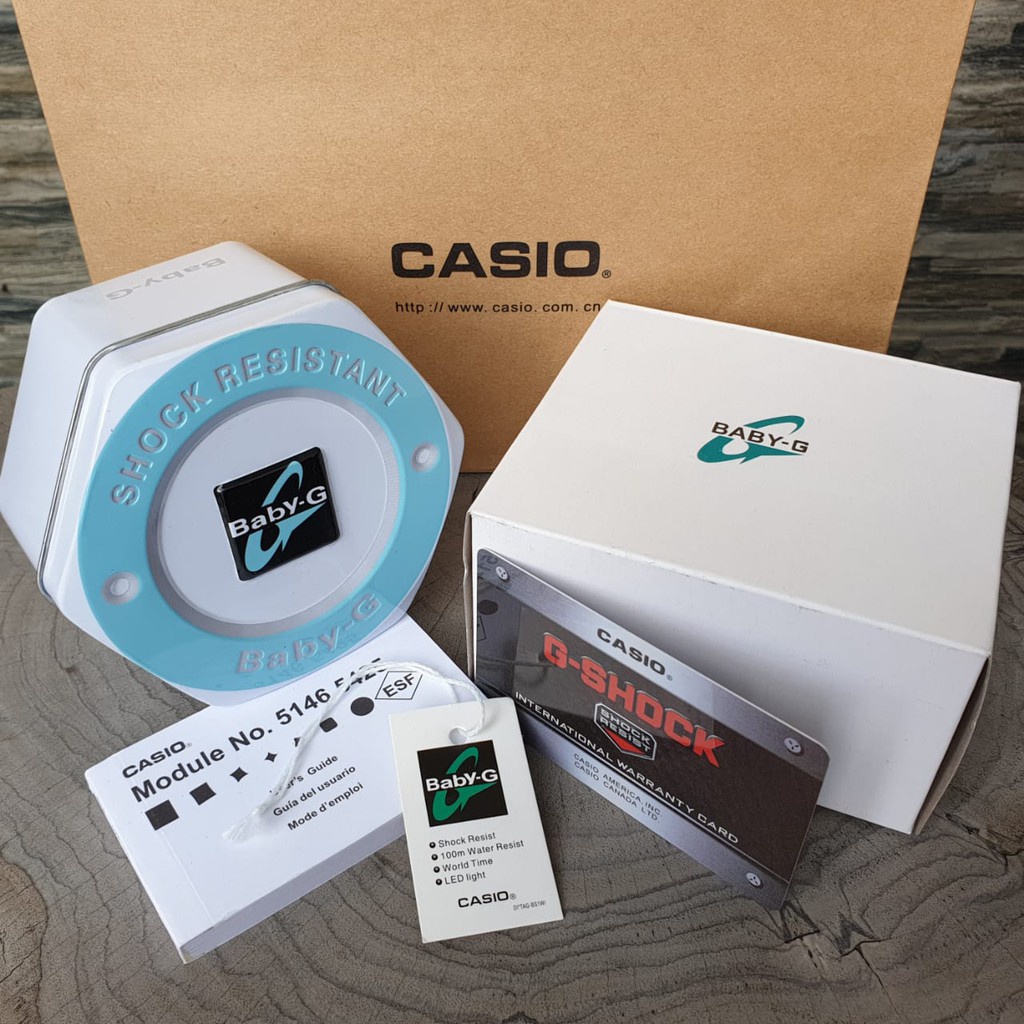 Casio Baby G BA-110 Dualtime Analog Digital Box Fullset