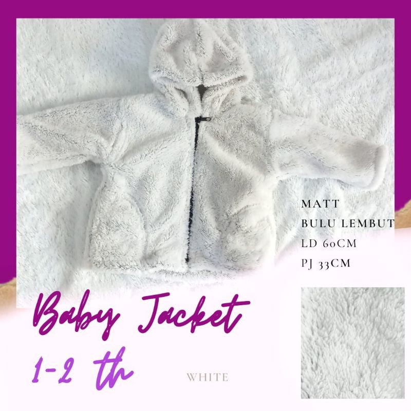 Jaket Bayi Usia 1-2 tahun / jaket bayi lembut-4