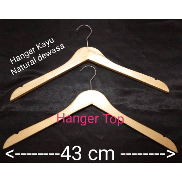 Hanger kayu premium dewasa /[BISA COD] Hanger Kayu Kualitas Premium / Gantungan Hanger Baju Butik Distro / Hanger Toko / Hanger Kayu