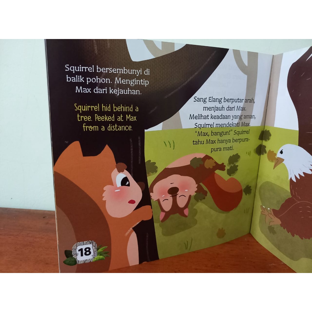 Paket 6 Buku Cerita Anak Bergambar Seri Fabel Pembentuk Karakter Bilingual 2 Bahasa